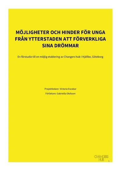 Omslag, Möjligheter och Hinder